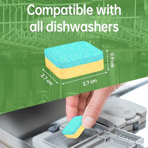 Y-Kelin Dishwasher Cleaner & Deodorizer Tablets - 24 Pack, Lemon Scent