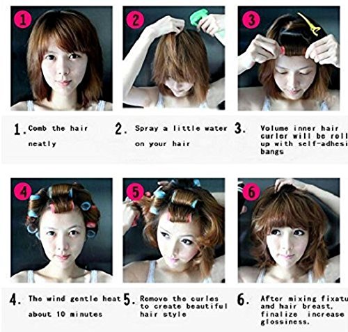 Kamay's Self-Grip Hair Rollers - 20mm Heatless Curler Set (12 Pack)