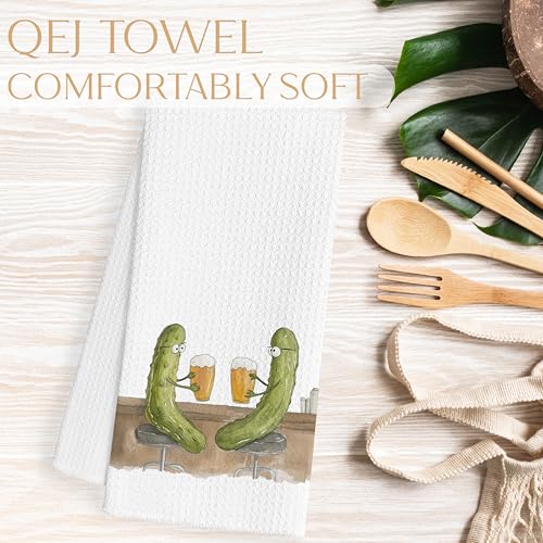 Funny Pickle Kitchen Dish Towels 16x24 Inch Decorative Tea Towel