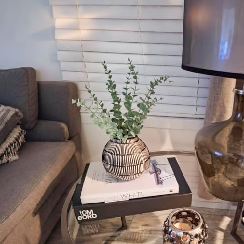 10pcs Artificial Eucalyptus Stems, 14.5in Realistic Fake Greenery Branches
