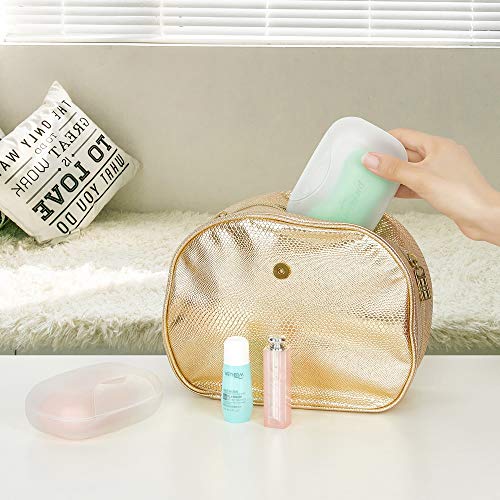 Travel Soap Case Holder with Lid, Waterproof Soap Dispenser for Bathroom & Camping