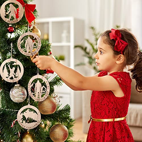 Yungyan 8 Pcs Bigfoot Christmas Ornaments - Funny Sasquatch Tree Decor