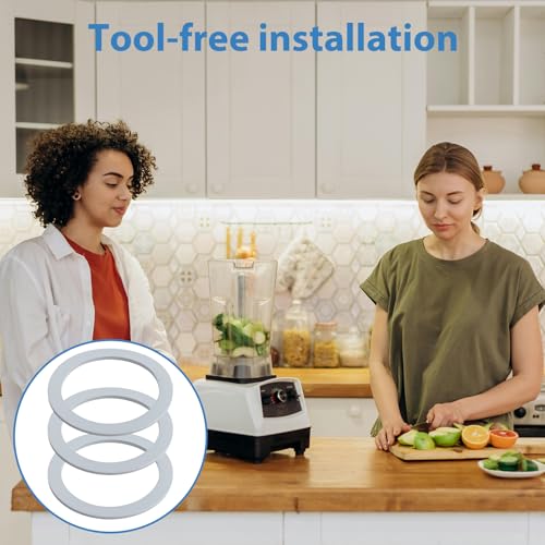 3-Pack Replacement Gaskets for Oster Blenders - Leak-Proof Seal