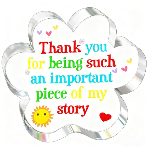 Teacher Appreciation Plaque for Daycare Teachers - Floral Design