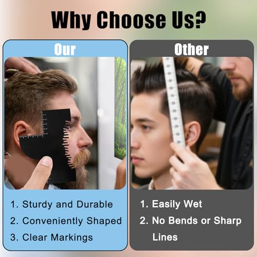 Penitue Barber Enhancement Card & Hairline Shaping Tool for Beard Styling