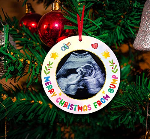 Ultrasound Picture Frame Christmas Ornament for Expecting Parents