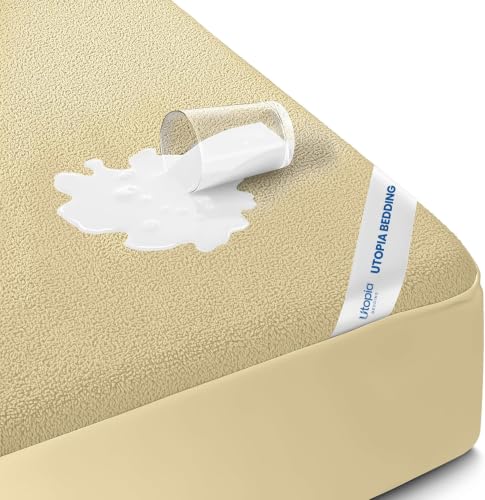 Utopia Bedding Waterproof Twin Size Mattress Protector - 15" Deep