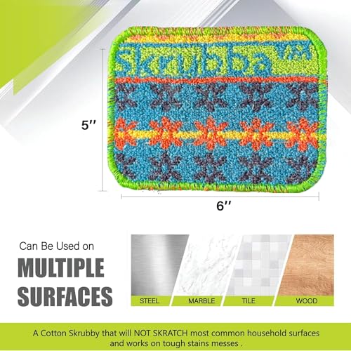 Wet-it! Skrubba 3-Pack Reusable Dish Scrubbers – Eco-Friendly Non-Scratch Kitchen Sponges