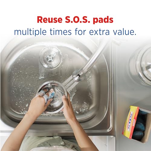 S.O.S. Steel Wool Soap Pads - 18 Count for Tough Cleaning