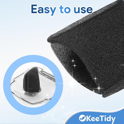 KeeTidy Foam Filter Replacement for Hoover Steam Cleaner - 4 Pack