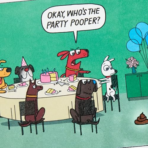 Hallmark Funny Birthday Card - Avoid Party Poopers Design