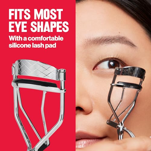Revlon Natural Curl Eyelash Curler with Silicone Pad & Replacement Pad