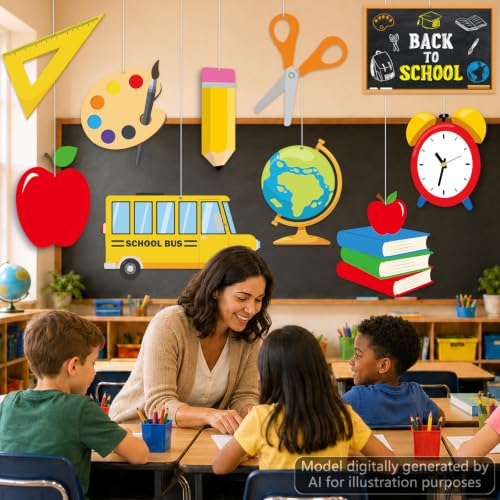 20PCS Back to School Decorations Set - Classroom Hanging Ornaments