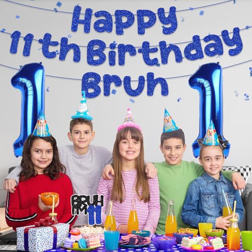 Blue 11th Birthday Party Decorations for Boys - Supplies Set