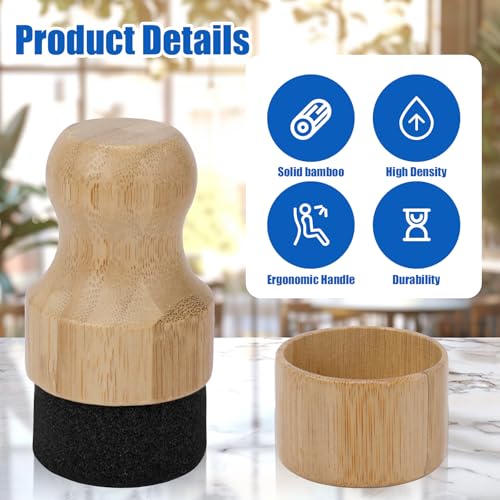 Wooden Cutting Board Oil Wax Applicator with Lid - BOXOB