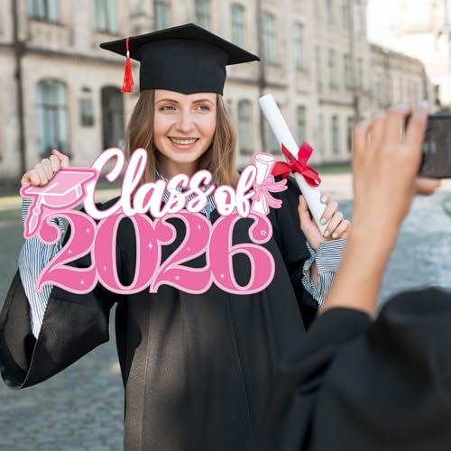 Class of 2026 Graduation Wooden Signs & Photo Booth Props Set