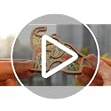 Friendship Elephant Ornament - Handmade Wooden Suncatcher Gift