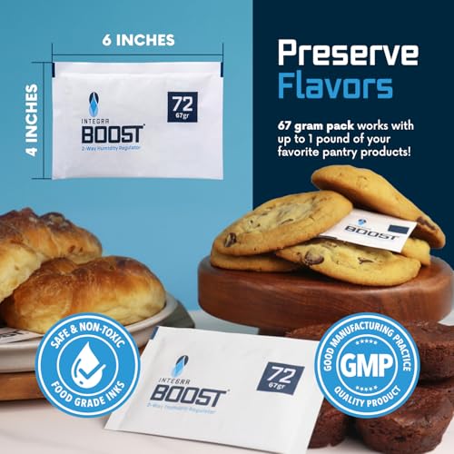 Integra Boost 72% RH Humidity Control Pack - 67g for 1 lb Storage (Pack of 1)