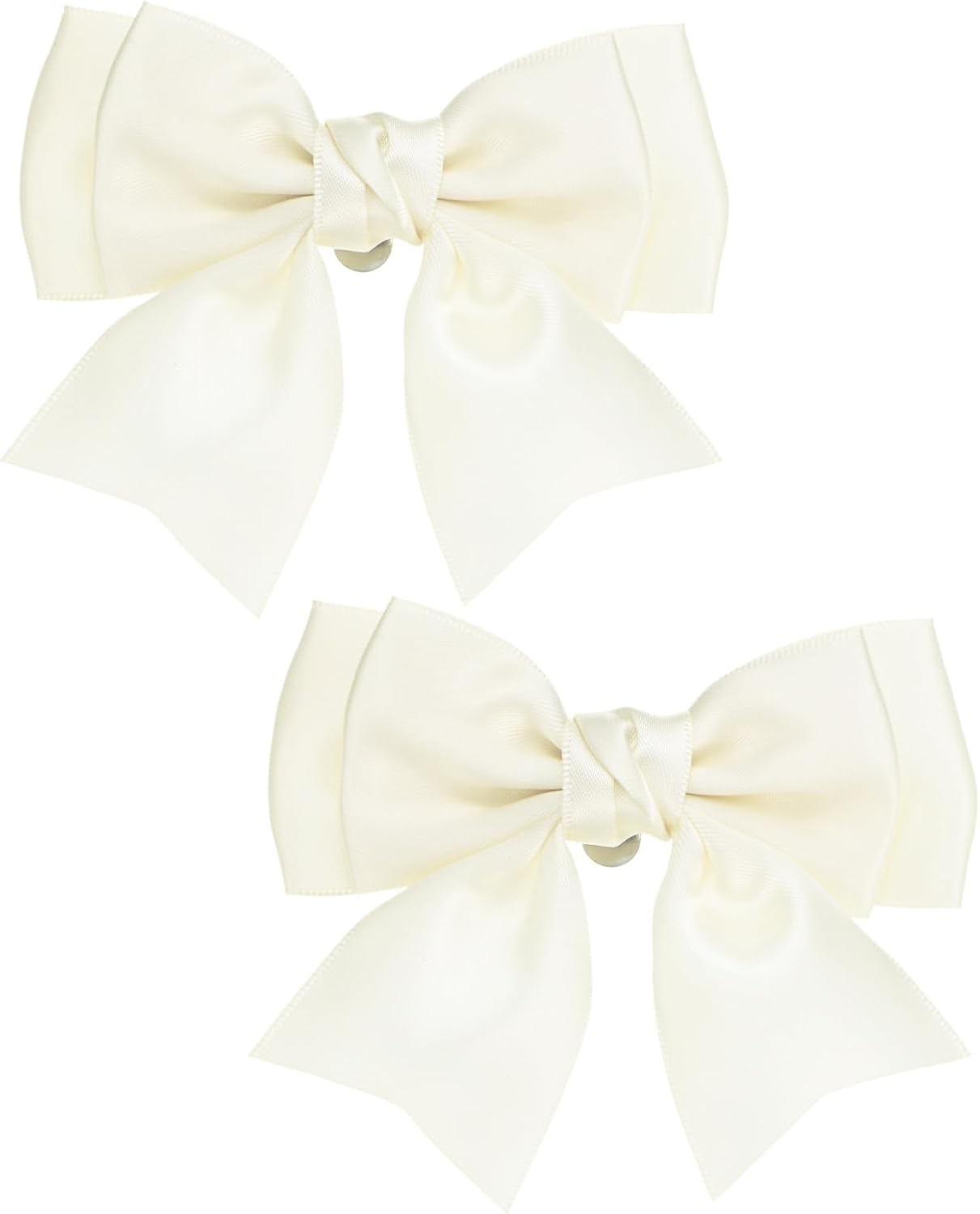 M METERXITY Bow Shoe Clips - Elegant Satin Detachable Buckles for Women | 2-Pack, Perfect for DIY Decor & Weddings