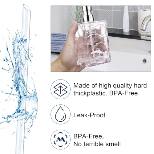 4 Pcs Clear Replacement Straws for ALTGLAS Soap Pumps - Cuttable & Durable