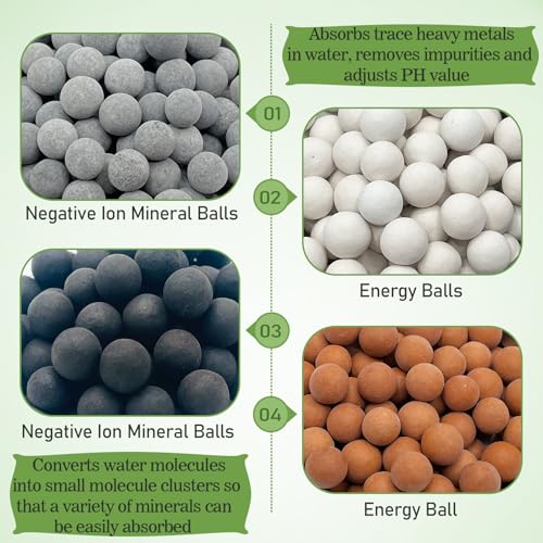 200g Mineral Shower Head Filter Beads Replacement for Water Softening & Purification