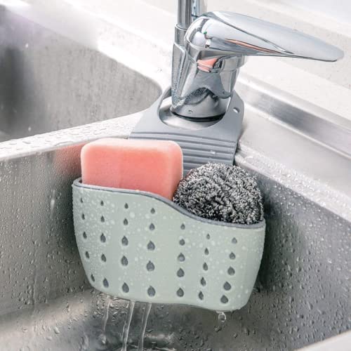 Vanvene Kitchen Sink Shelf with Suction Cup - Double Decker Organizer