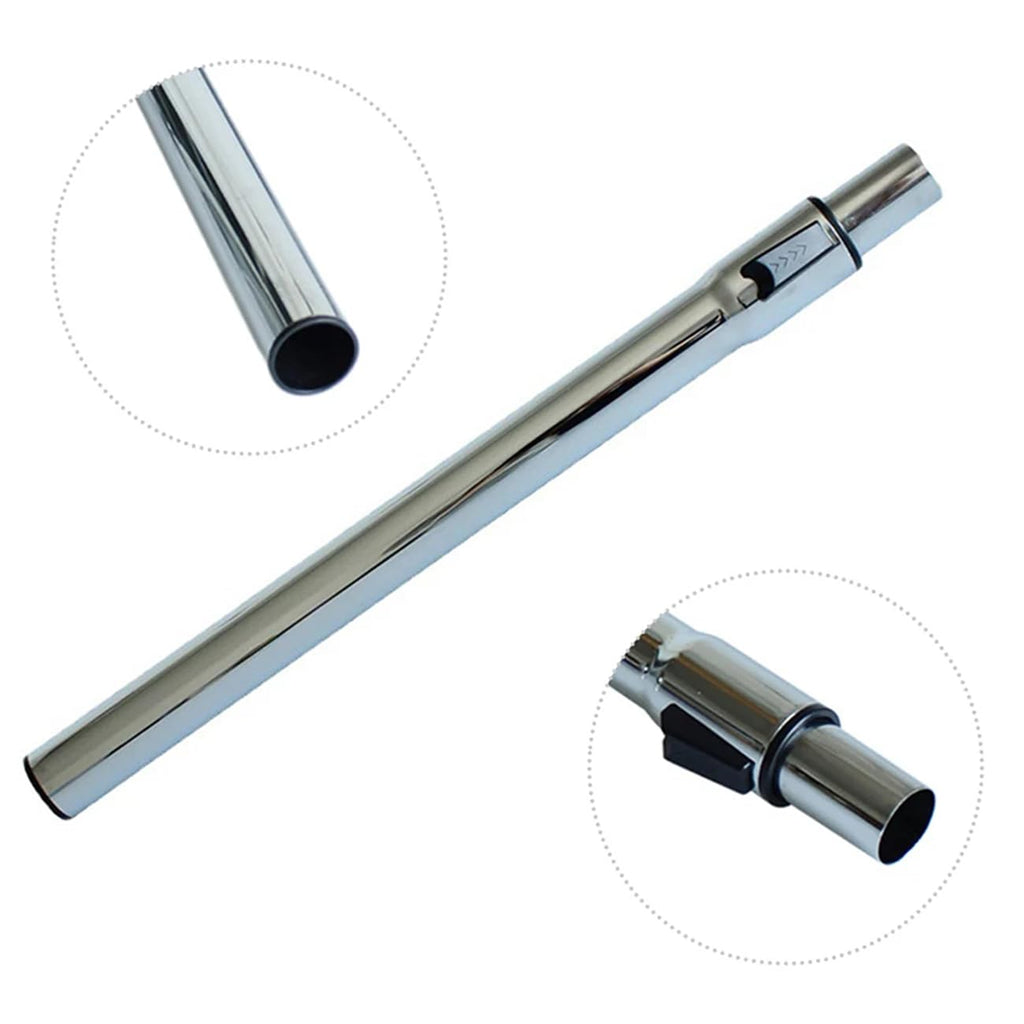 1.25 Inch (32mm) Telescopic Vacuum Extension Wand – Stainless Steel Metal Tube – Compatible with 1-1/4" Vacuum Accessories, Fits Select Shop Vac & Other Standard Vacuums