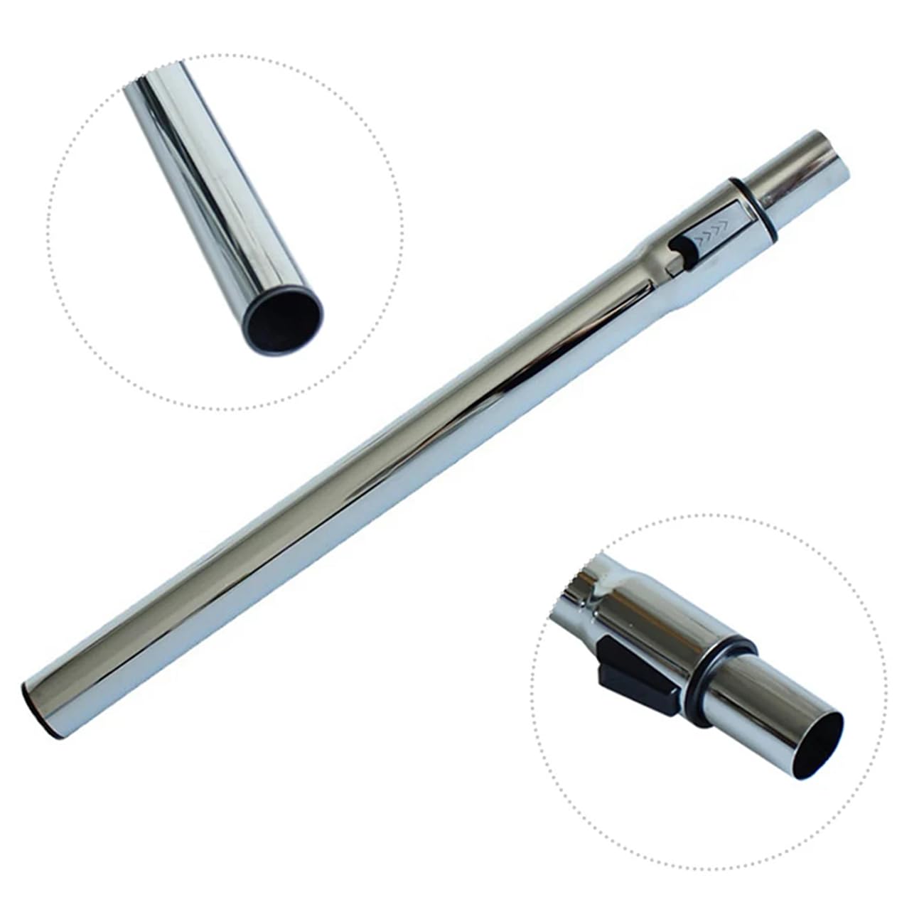 1.25 Inch (32mm) Telescopic Vacuum Extension Wand – Stainless Steel Metal Tube – Compatible with 1-1/4" Vacuum Accessories, Fits Select Shop Vac & Other Standard Vacuums