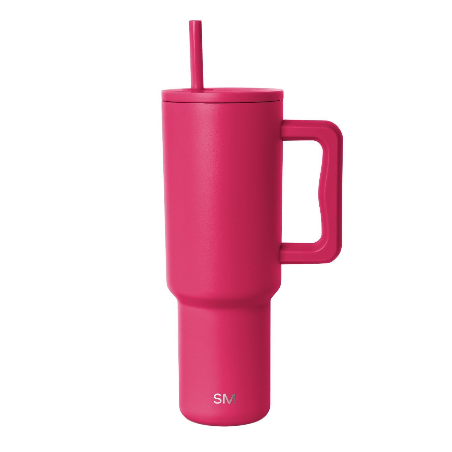 Simple Modern 40 oz Trek Tumbler with Handle and Straw Lid | Cup Holder Friendly Insulated Stainless Steel Travel Mug | Berry Twist