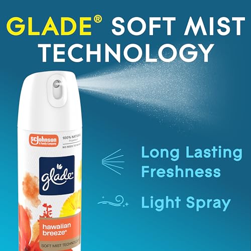 Glade Hawaiian Breeze Air Freshener Spray, 7.3 Oz, 6 Count