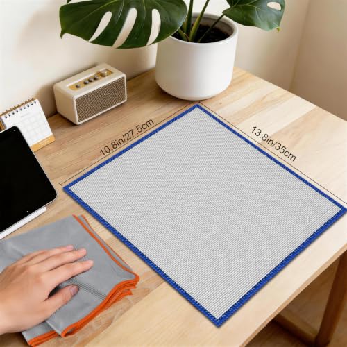 Puomue 12-Pack Microfiber Glass Cleaning Cloths, 320GSM Streak-Free Towels