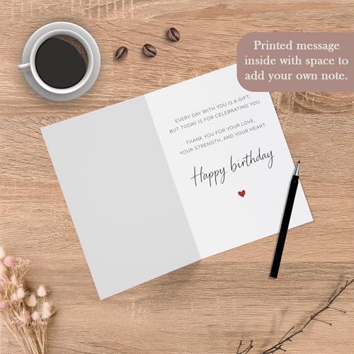 Wonderful Wife Birthday Card with Envelope - Romantic Gift
