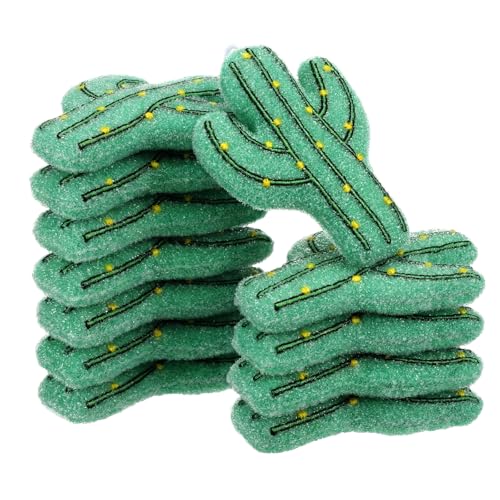 Cactus Sponge Dish Scrubbers - 12 Pcs Non-Scratch Kitchen Cleaning Tools