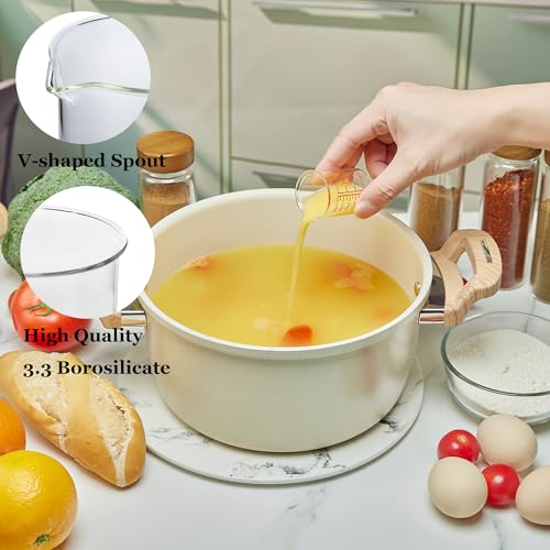 30ml Borosilicate Glass Measuring Cup - V-Spout Beaker (Pack of 2)