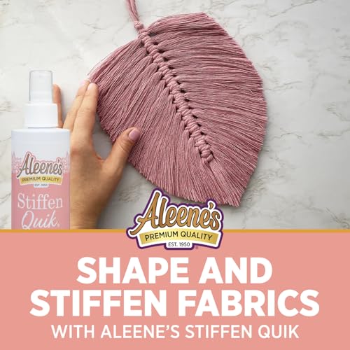 Aleene's Stiffen Quik Pump Spray Fabric Stiffener 8 oz - Quick Dry, Nontoxic, for Draping & Shaping Fabrics
