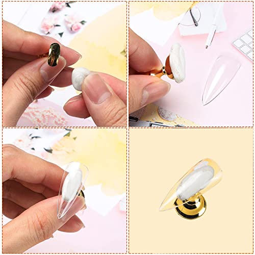 Etercycle Magnetic Nail Practice Stand Holder with Adhesive Putty Gold