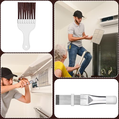 PEUTIER Air Conditioner Fin Comb and Condenser Cleaning Brush Tool Set