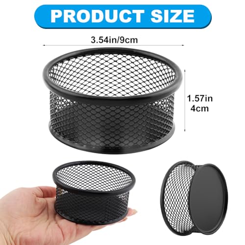 Quixleen 2-Piece Mesh Wire Desk Organizer for Paper Clips and Small Supplies