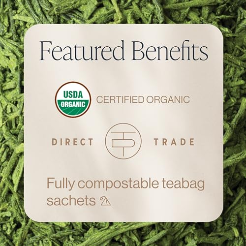 Rishi Tea Organic Matcha Super Green Tea Bags - 50 Sachets