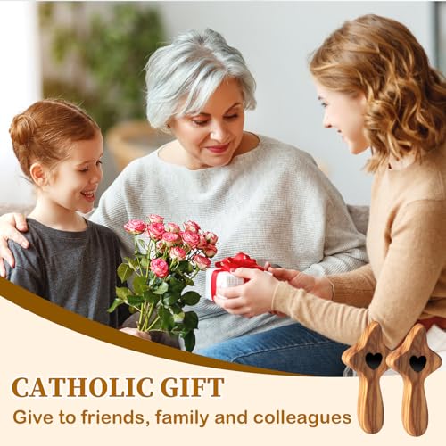 Olive Wood Comfort Cross - Inspirational Stress Relief Gift