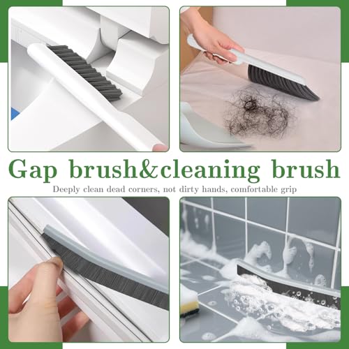 15-Piece Crevice Cleaning Brush Set for Grout & Corners