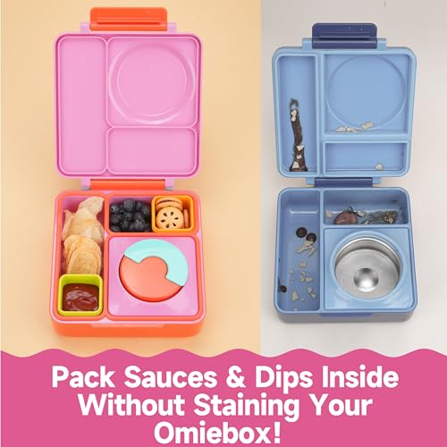 LUVCOSY Silicone Salad Dressing Containers, 2 Pack, 4oz Leak-Proof