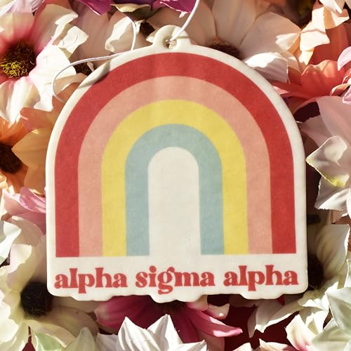 Pi Beta Phi Rainbow Air Freshener - Flowers & Sunshine Scent - 2 Pack