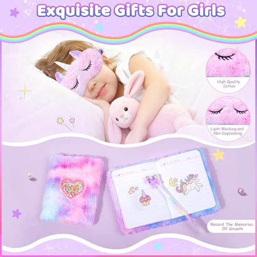 8th Birthday Unicorn Gift Set for Girls - Water Bottle, Plush Headband & More - Variation of THIS Listing