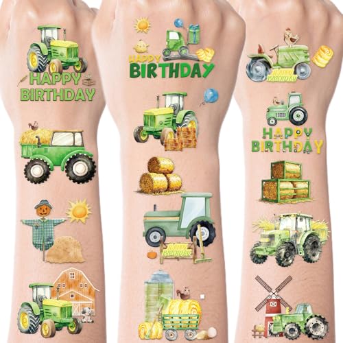 Tractor Temporary Tattoos for Kids - 200+ Farm Party Favors