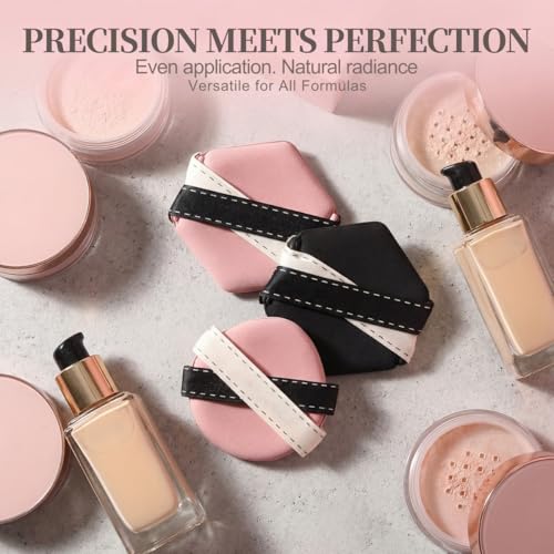 QNZLIGHT 3 Pack Makeup Sponges for Liquid Foundation & Concealer
