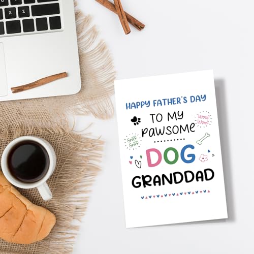 Funny Father's Day Card for Dog Granddad - Spercy