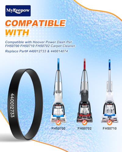 3 Pack Vacuum Belts for Hoover PowerDash Pet Carpet Cleaner