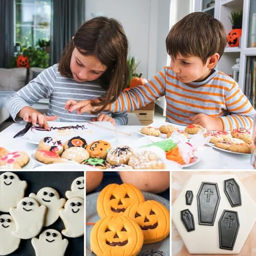 Sthrucrack 6-Piece Stainless Steel Halloween Cookie Cutter Set