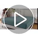 Queen Fitted Sheet - Soft & Cooling White Microfiber, 16" Deep Pocket